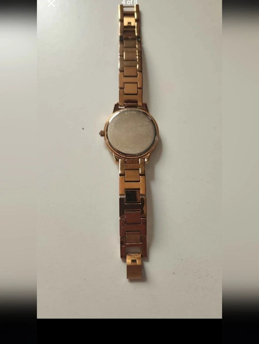 Fossil Rose Gold Crystal Accent Bracelet Watch - Picture 7 of 7